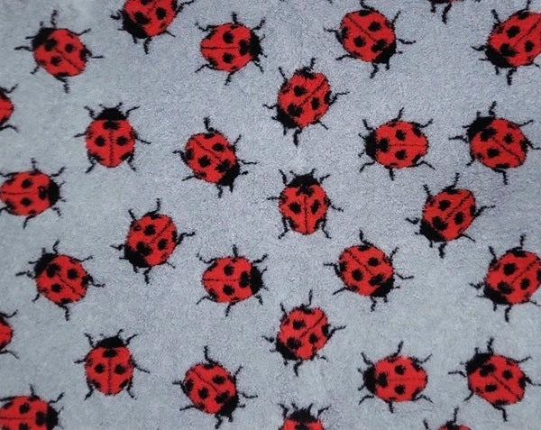 Vetbed sivi s bubamarama