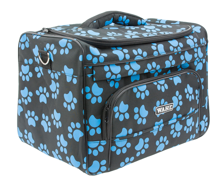 Wahl Luxe black bag with blue paws // Wahl Luxe torba crna s plavim šapicama