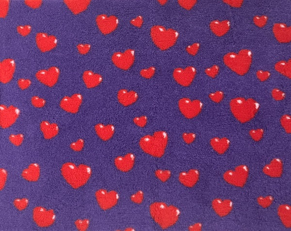 Vetbed Heart - ljubičasto/crveno