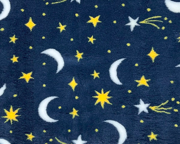 Vetbed noćno nebo - plavo sa zvijezdama i mjesecima