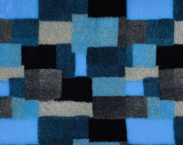 Vetbed Patchwork - Svijetloplava/plava/siva/crna