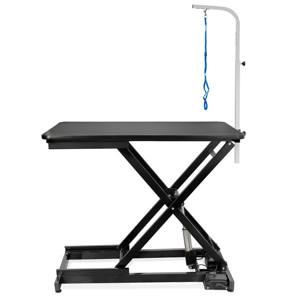 TE1405 Crni električni stol za njegu 120 cm - crni mat