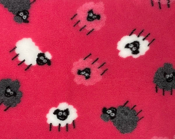 Vetbed Pink - Bijelo/sivo/ružičaste ovčice