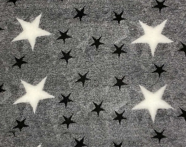 Vetbed Heathered Grey - Velike bijele i male crne zvijezde