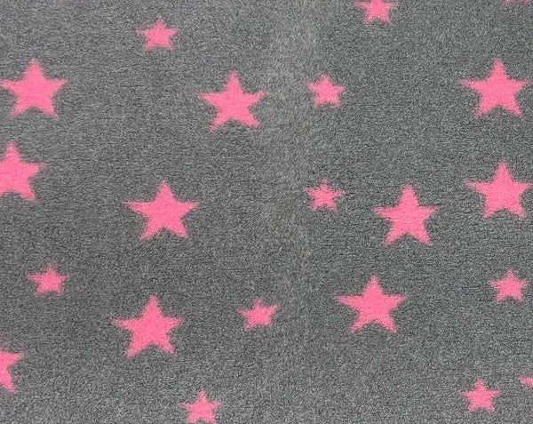 Vetbed svijetlosiva - ružičaste zvijezde