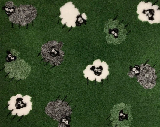 Vetbed zeleni - sivo/zelene/bijele ovčice