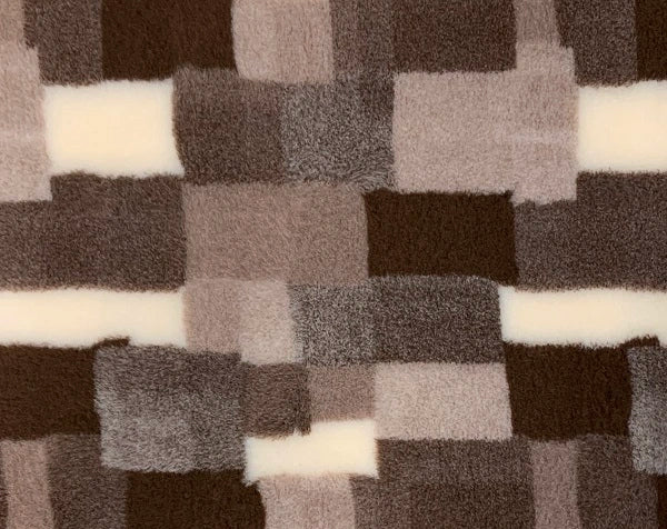 Vetbed Patchwork - Smeđa/bež/zimsko bijela