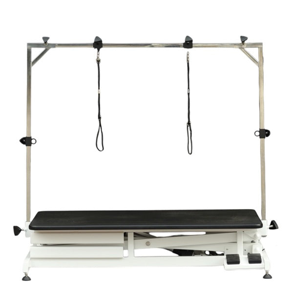 TE808 ECO Bijeli električni stol za njegu 105 cm - crni mat