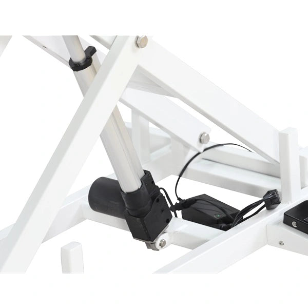 TE808 ECO bijeli/crni električni stol za njegu 120 cm - crni mat