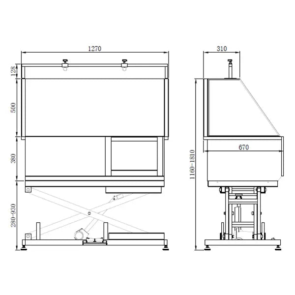 Electric Stainless Steel Dog Bath 231E // Električna kada za pse od nehrđajućeg čelika 231E