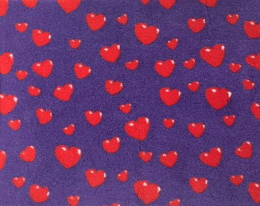 Vetbed Heart - ljubičasto/crveno