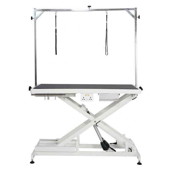 TE808 PRO crni/bijeli električni stol za njegu 125 cm - crni mat