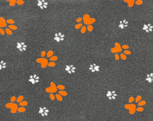 Vetbed tamno siva - narančasto/bijele šape