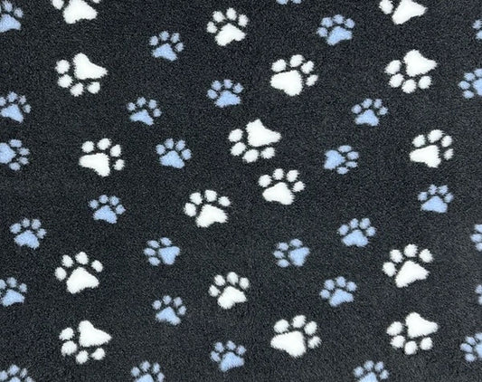 Vetbed tamno siva - bijelo/plave šape