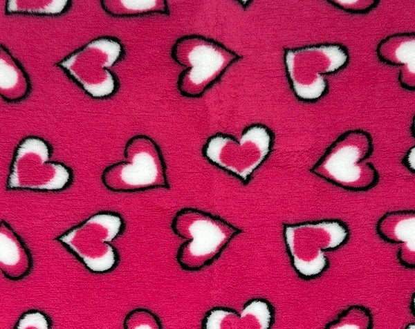 Vetbed Pink - Crno/bijela srca