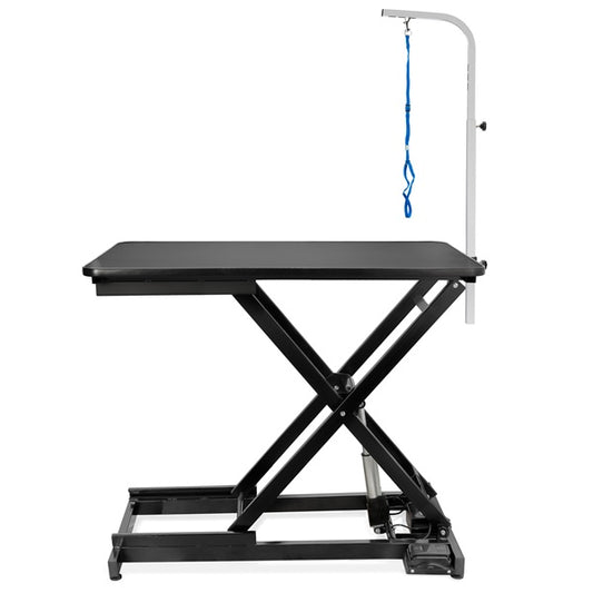 TE1405 Crni električni stol za njegu 120 cm - crni mat