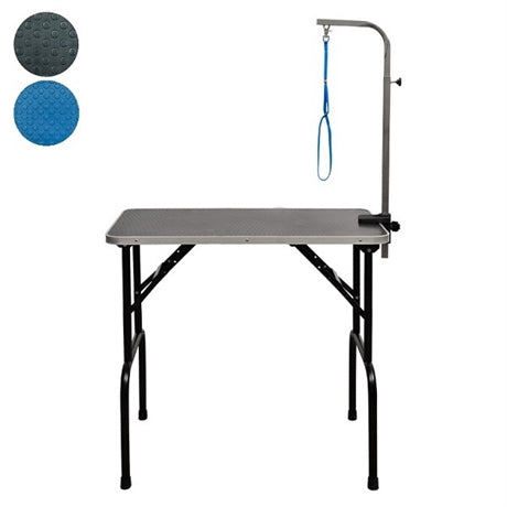 4Dogs Grooming Table 90cm with Arm // Grooming stol s crnim čeličnim nogama 90 cm